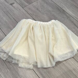 Zara Cream Tulle Skater Skirt